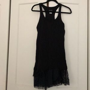 Free People Intimately black dress w/ lace detail